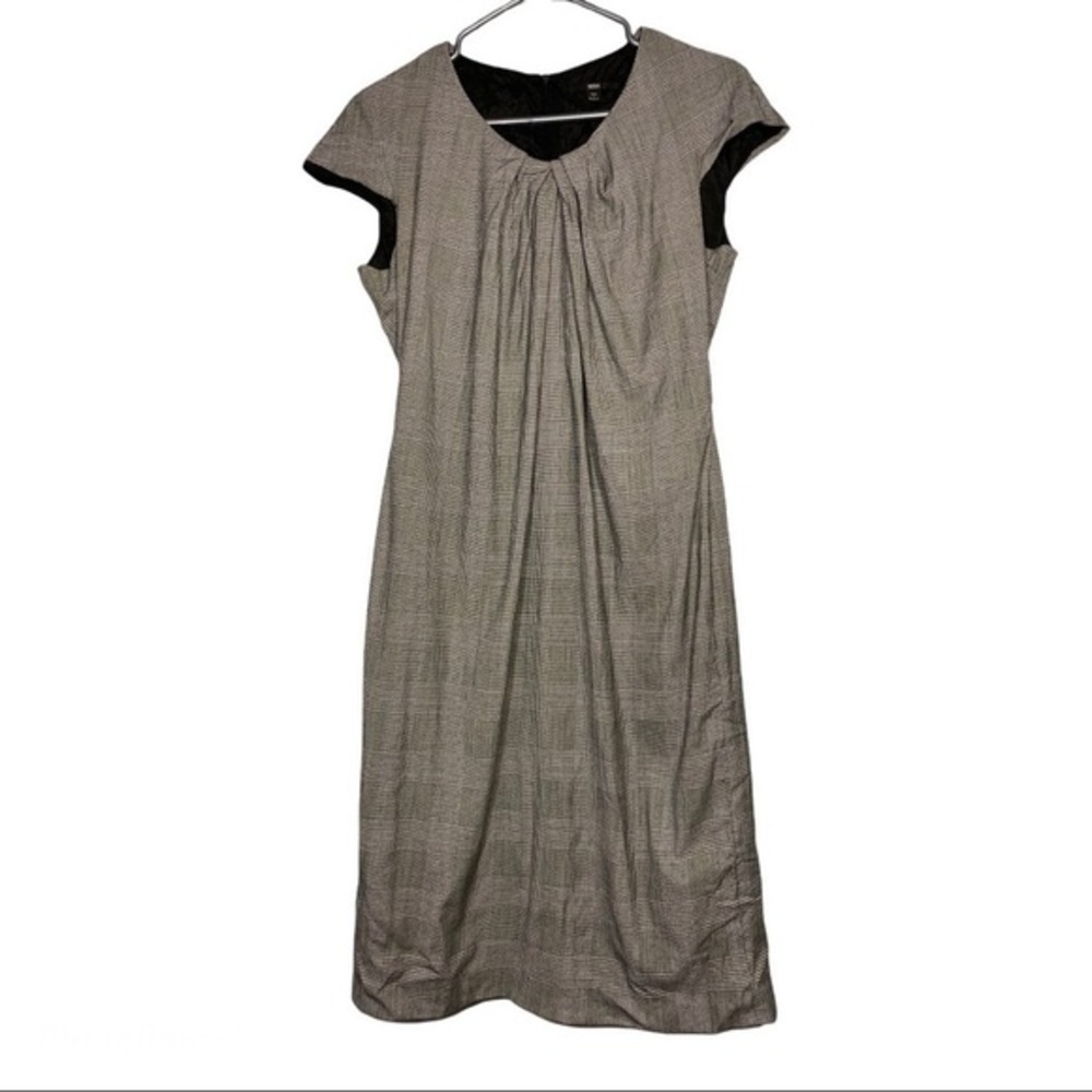 boss Hugo Boss Dennari Pleated Neck Sheath Dress